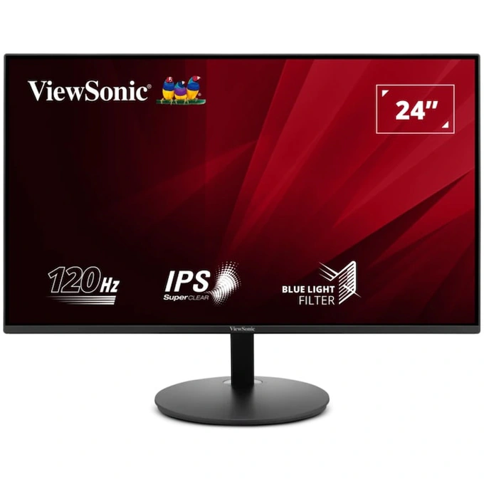 Monitor LED VIEWSONIC VA24E1-H, 23.8 inch, FHD, IPS, 4 ms, 120 Hz, Black - Imagine 1
