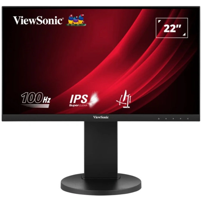 VIEWSONIC Monitor LED VIEWSONIC VG2208A-HD, 21.5 inch, FHD, IPS, 5 ms, 100 Hz, Black - IT-Fashion.ro