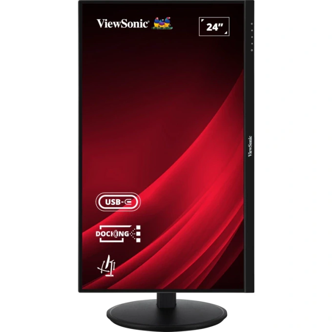 Monitor LED VIEWSONIC VG2409U-2, 23.8 inch, FHD, IPS, 4 ms, 100 Hz, USB-C, HDR, Black - Imagine 3