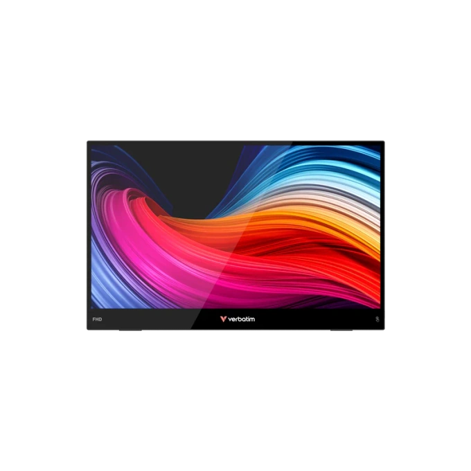 Monitor Portabil VERBATIM 32400, Touchscreen, 14" Full HD, 60Hz, 10 ms, Negru - Imagine 1