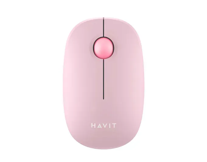 Mouse wireless HAVIT MS57GT-PK, 1600 dpi, Optic, Pink - Imagine 1