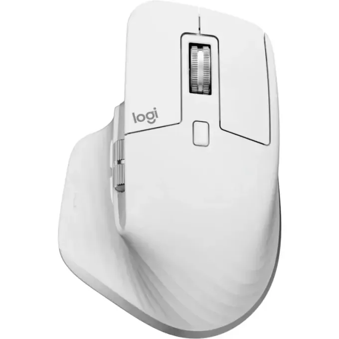 Mouse Wireless Logitech MX Master 3S, 8000 DPI, Bluetooth, Pale Grey - Imagine 1