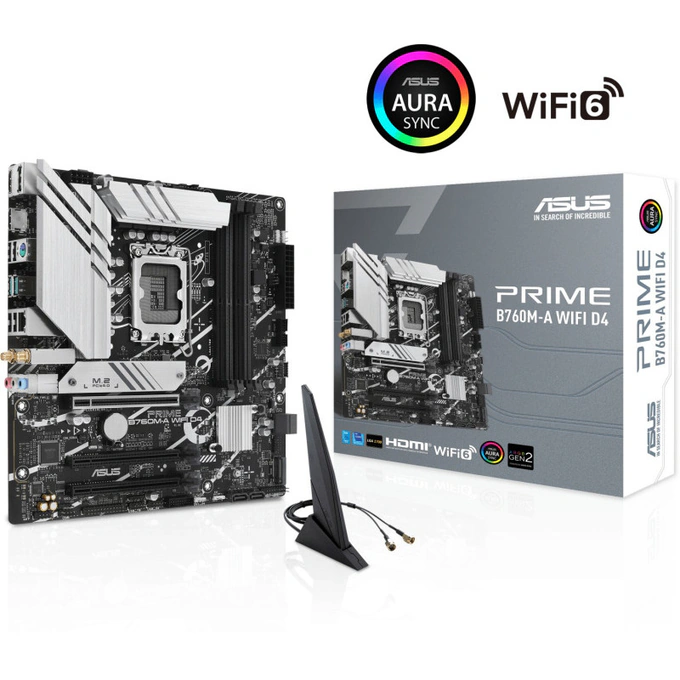 Placa de baza ASUS PRIME B760M-A WIFI D4, Intel B760, mATX, 128 GB DDR4 - Imagine 5