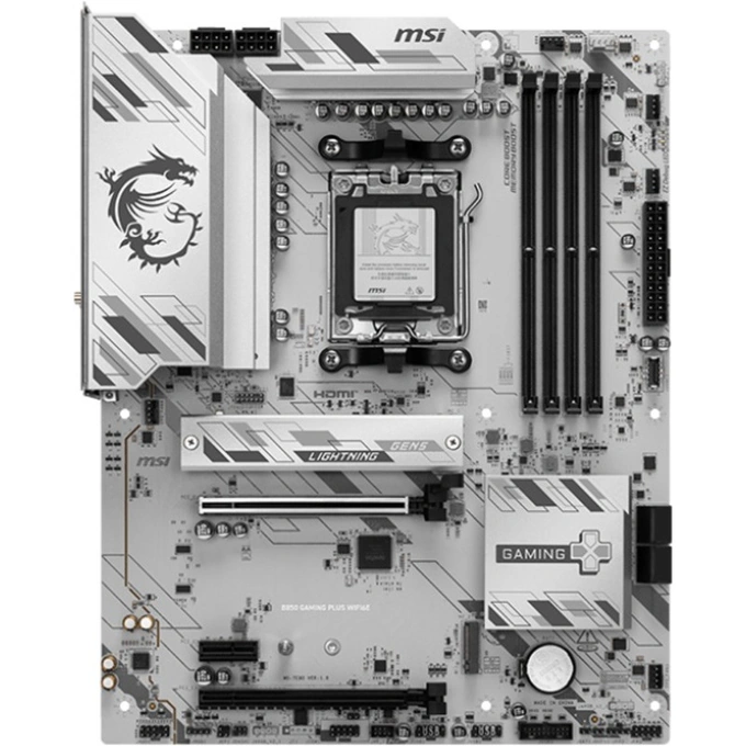 Placa de baza MSI B850 GAMING PLUS WIFI6E, AMD B850, Socket AM5, ATX - Imagine 1