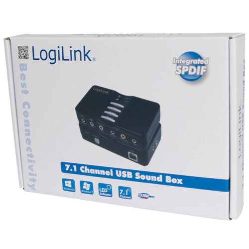 Placa de sunet LOGILINK UA0099, USB v2.0, 7.1, Black - Imagine 3