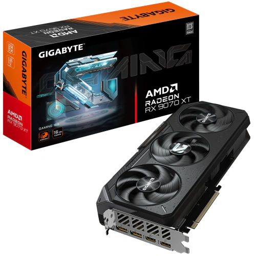 Placa video Gigabyte AMD Radeon RX 9070 XT GAMING 16GB R9070XTGAMING-16GD, GDDR6, 256 bit - Imagine 1