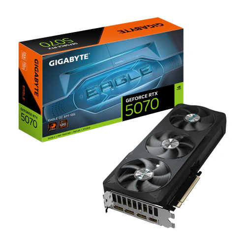 Placa video Gigabyte nVidia GeForce RTX 5070 EAGLE OC SFF 12 GB GV-N5070EAGLE OC-12GD, GDDR7, 192 bit - Imagine 1