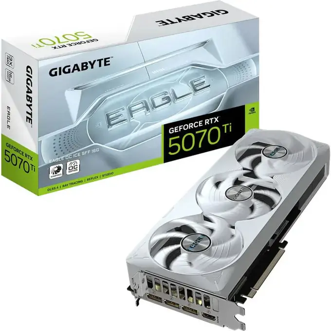 Placa video GIGABYTE nVidia GeForce RTX 5070 Ti EAGLE OC ICE SFF, 16GB GDDR7, 256-bit - Imagine 10