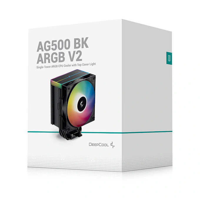 Cooler procesor aer DEEPCOOL AG500 V2 R-AG500-BKAMMN-GJD, 1 x 160 mm, ARGB, Black - Imagine 10