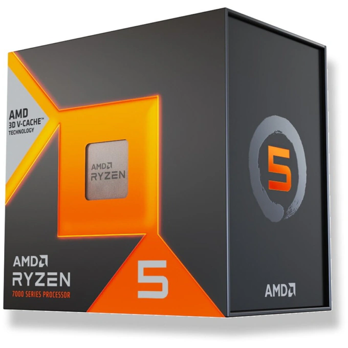 Procesor AMD Ryzen 5 7500X3D 4.0GHz (4.5GHz Boost), 6 nuclee, 12 fire, 102MB Cache, 65W, Socket AM5 - Imagine 1