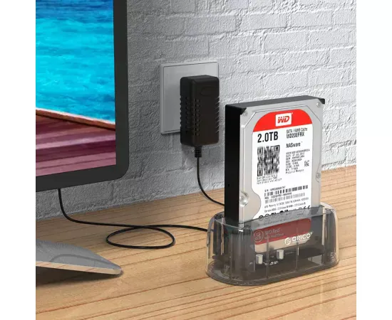 Rack extern HDD ORICO 6139C3-G2-EU-CR-BP USB 3.2 Gen2 Type-C pentru HDD/SSD 3.5” SATA - Imagine 4