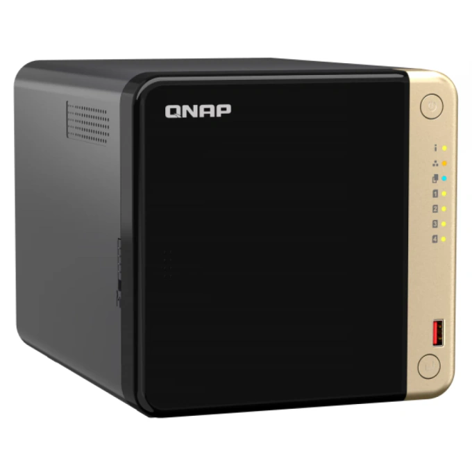 NAS QNAP TS-464-8G, 4-Bay, Intel Quad-Core, 2.5Gbps, M.2 NVMe Slots, Black - Imagine 3