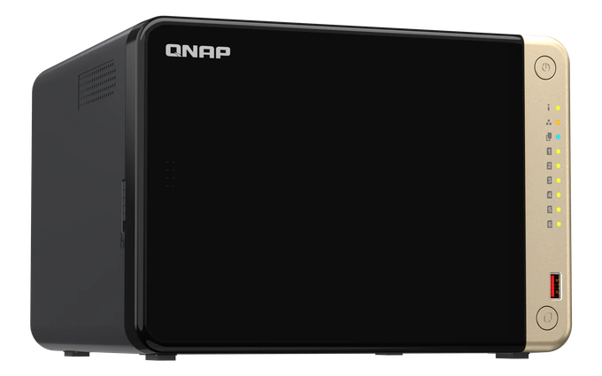 NAS QNAP TS-664-8G, 6-Bay, Intel® Celeron® N5105, 8 GB SODIMM DDR4, 2 x USB 3.2, 2 x USB 2.0 - Imagine 3
