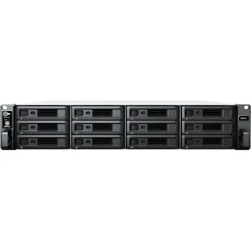 NAS SYNOLOGY Rack Station RS2423+, AMD Ryzen V1780B Quad-Core, 8GB RAM, 12 Unitati de stocare suportate, Gray - Imagine 1