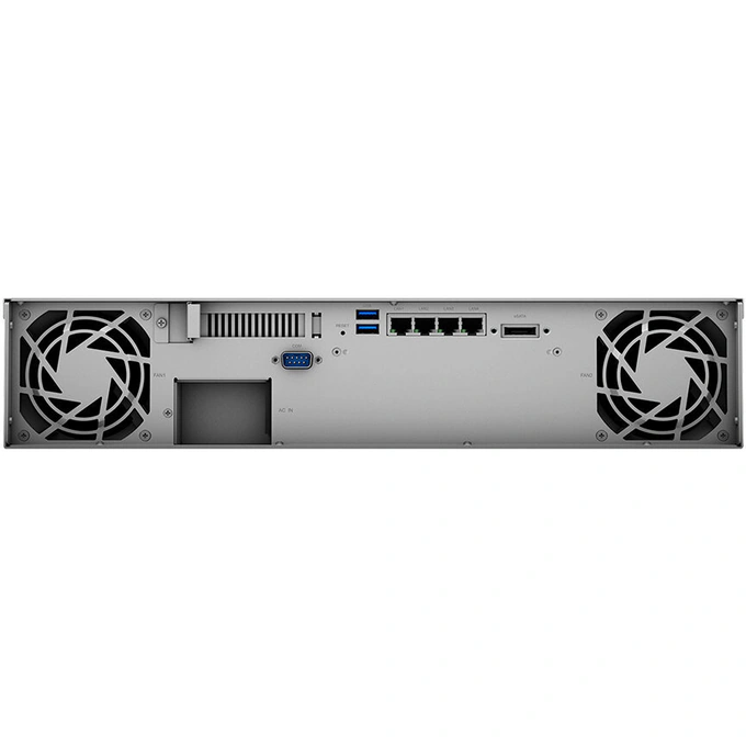 NAS Synology RS1221+, 8-Bay RackStation, Quad-Core AMD Ryzen V1500B, 4 GB ECC RAM, Hot-Swappable HDD/SSD, USB 3.2 & eSATA - Imagine 5