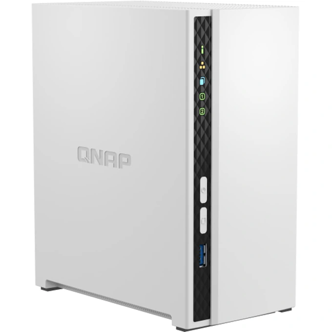 QNAP Network Attached Storage QNAP TS-233, ARM 4-core Cortex-A55, 2.0GHz, 2GB, 2-Bays, alb - IT-Fashion.ro