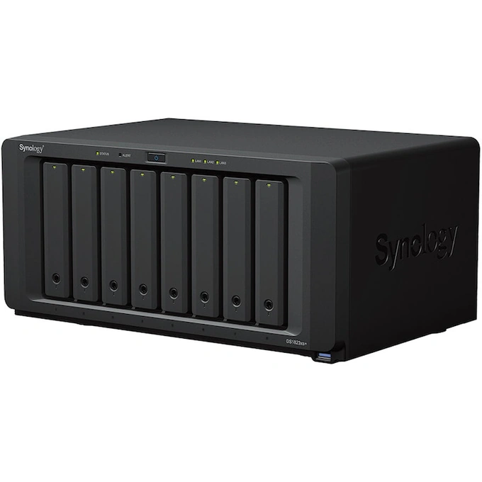 Network Attached Storage SYNOLOGY DS1823xs+ cu procesor AMD Ryzen V1780B 3.35GHz, 8-Bay, 8GB DDR4, Black - Imagine 2
