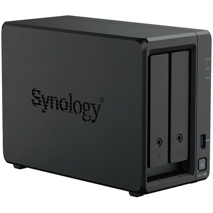 Network Attached Storage SYNOLOGY DS725+ 2-Bay Diskstation AMD Ryzen Embedded R1600 4GB DDR4 ECC SODIMM - Imagine 3