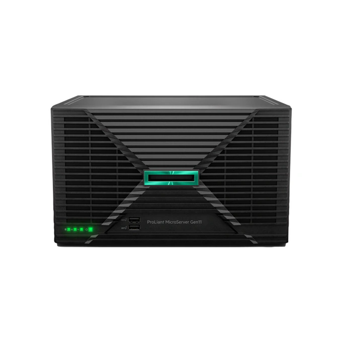 Server HP ProLiant MicroServer Gen11, Intel Pentium Gold G7400, RAM 16GB, HDD 1TB, Intel VROC, PSU 180W, Black - Imagine 1