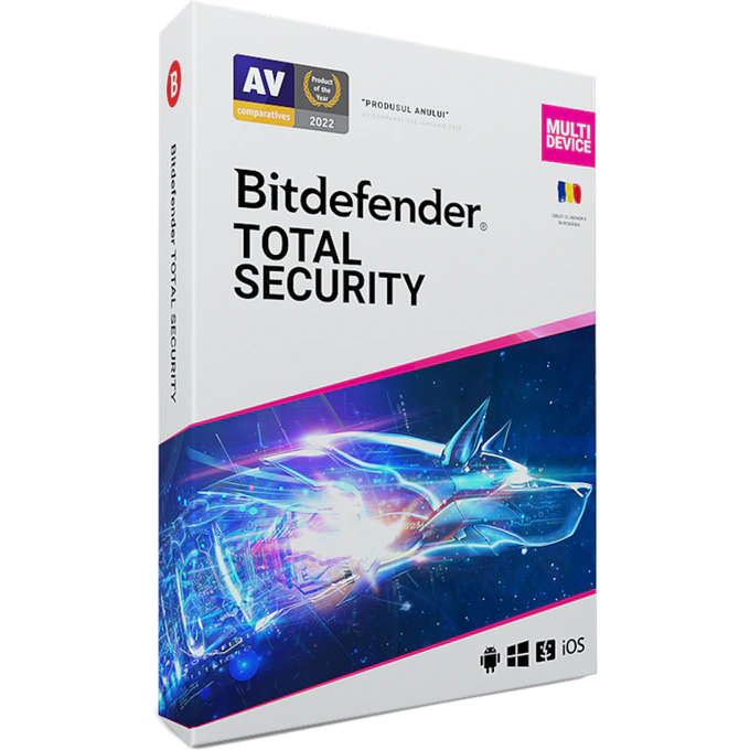 Antivirus BITDEFENDER Total Security, pentru 10 utilizatori / 1 an, Licenta noua, Retail - Imagine 1