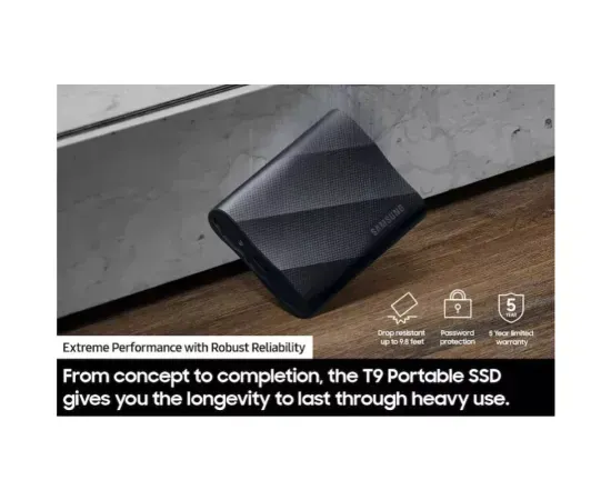 Samsung Portable SSD T9 1TB MU-PG1T0B/EU – Viteză NVMe și portabilitate extremă - Imagine 5