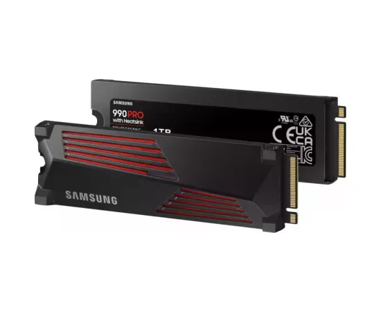 SSD Samsung 990 PRO Heatsink 2TB PCIe 4.0 NVMe M.2 2280 - Imagine 3