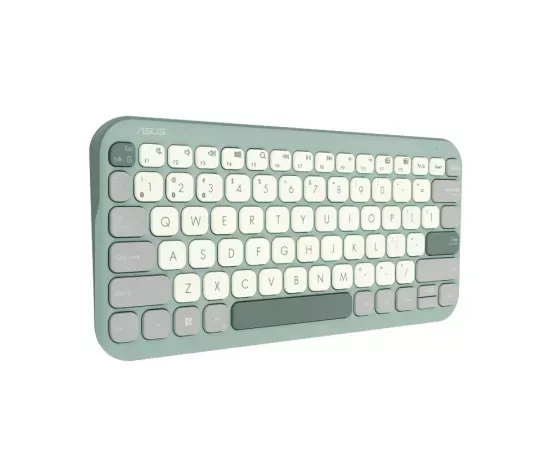 Tastatura Wireless ASUS Marshmallow KW100 Green Tea Latte – design compact, silențios și elegant - Imagine 3