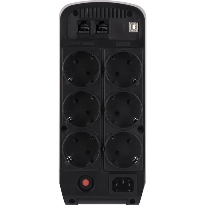 CYBERPOWER UPS CYBERPOWER CP900EPFCLCD, 900VA/540W, 6 Prize Schuko, Active PFC, Sinus Pur, AVR, LCD Display, Black - IT-Fashion.ro