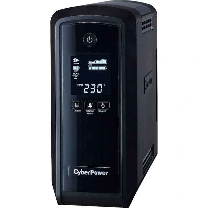 UPS CYBERPOWER CP900EPFCLCD, 900VA/540W, 6 Prize Schuko, Active PFC, Sinus Pur, AVR, LCD Display, Black - Imagine 3