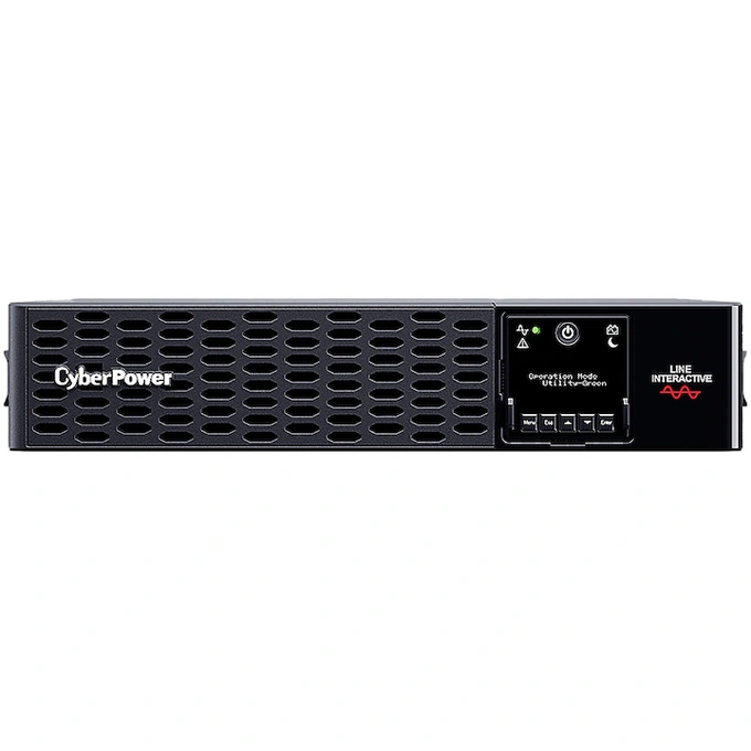 CYBERPOWER UPS CYBERPOWER PR1000ERT2U, line-interactive 1000VA\1000W, Sinus Pur, Iesiri 10 x IEC C13, rackmount 2U, Black - IT-Fashion.ro