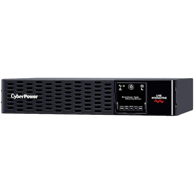 UPS CYBERPOWER PR1000ERT2U, line-interactive 1000VA\1000W, Sinus Pur, Iesiri 10 x IEC C13, rackmount 2U, Black - Imagine 3