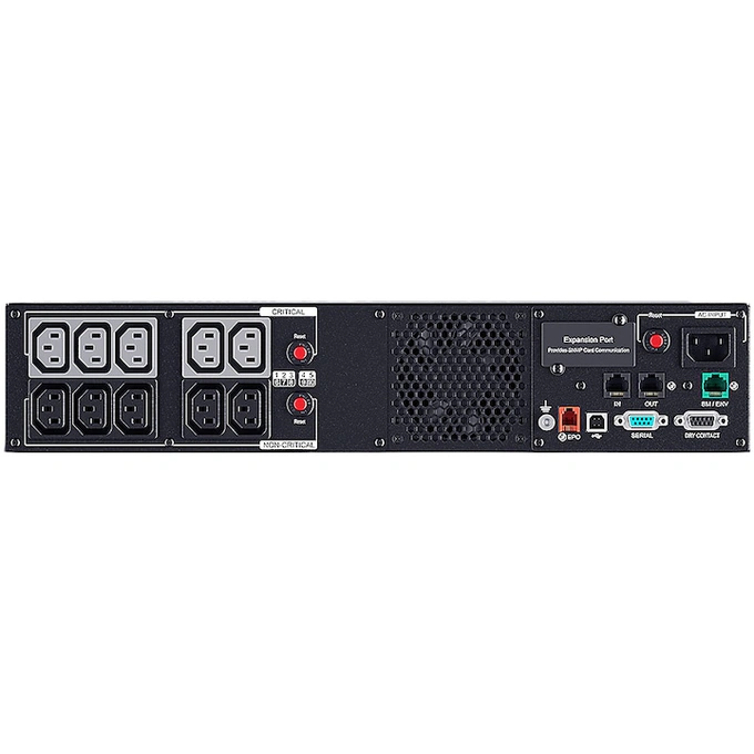 UPS CYBERPOWER PR1000ERT2U, line-interactive 1000VA\1000W, Sinus Pur, Iesiri 10 x IEC C13, rackmount 2U, Black - Imagine 4