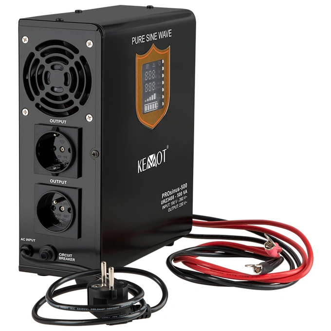 KEMOT UPS Kemot URZ3408 cu sinus pur 500VA/300W pentru centrală termică, 12V - IT-Fashion.ro