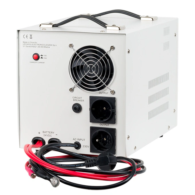KEMOT UPS Kemot URZ3428 cu undă sinusoidală pură 2000VA/1400W 24V, 2x Schuko - IT-Fashion.ro