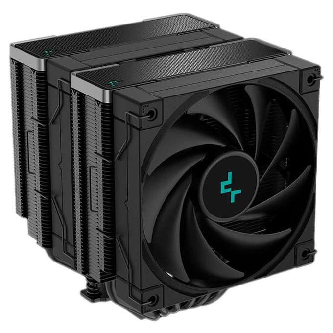 Cooler procesor aer DEEPCOOL AK620 Zero Dark, 2 x 120 mm, Black - Imagine 1
