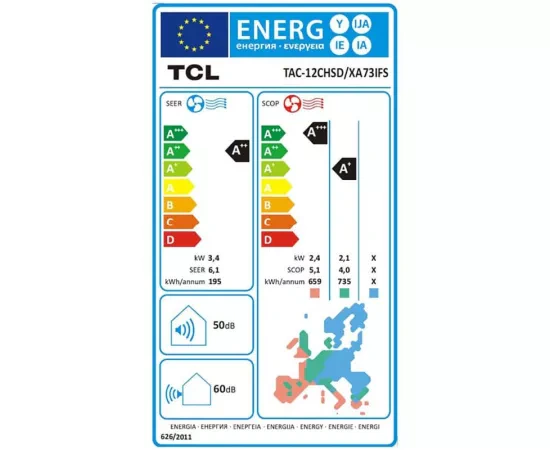 Aparat de aer condiționat TCL Elite XA73 TAC-12CHSD/XA73IFS 12000 BTU Inverter WiFi - Imagine 6
