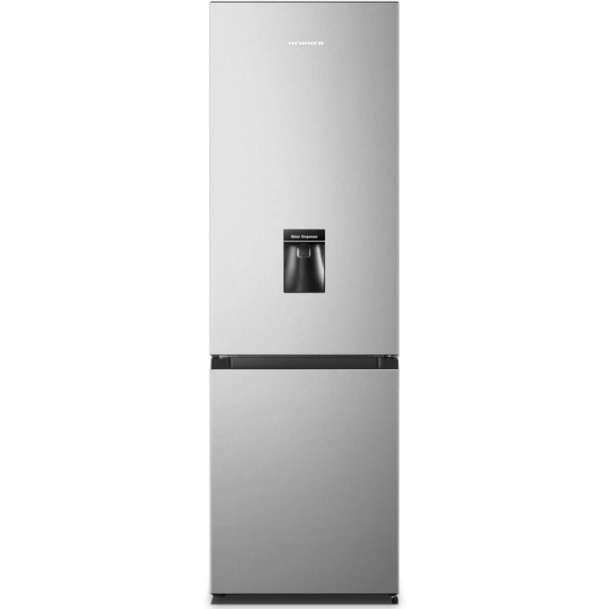 Combina frigorifica HEINNER HC-HS268SWDE++, 268 L, Clasa E, Control mecanic, Dozator apa, 180 cm, Argintiu - Imagine 1