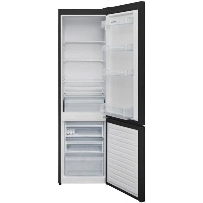 Combina frigorifica HEINNER HC-V288BKE++, 288 L, Clasa E, Less Frost, Control mecanic, Iluminare LED, 180 cm, Negru - Imagine 2