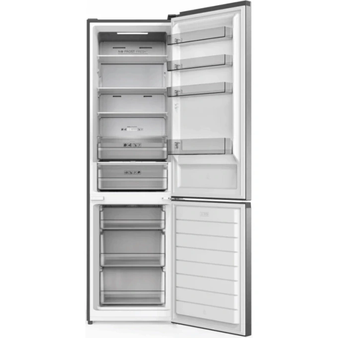 Combina frigorifica HEINNER HCNF-HM377INVXC, 377 L, Clasa C, No Frost, Inverter, Dual Fresh Zone, Control electronic, Iluminare LED, 200 cm, Inox - Imagine 2
