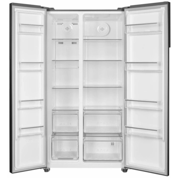 HEINNER Combina frigorifica side by side HEINNER HSBS-HM532NFINVXD, 532 L, Clasa D, Full No Frost, Inverter, Control electronic, 177 cm, Inox - IT-Fashion.ro