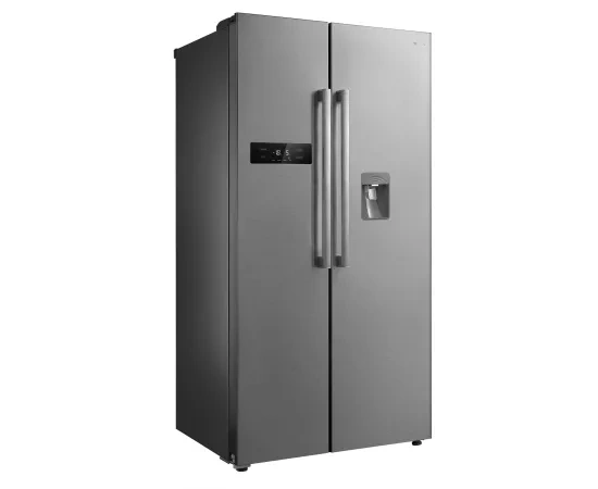 TESLA Combina frigorifica side by side TESLA RB5201FMXE, LED, Dozator apa, No Frost, 535 l, H 177 cm, Clasa E, Inox - IT-Fashion.ro