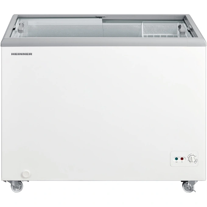 Lada frigorifica HEINNER HSF-M255WHC, 255 L, Clasa C, Sistem convertibil, Control mecanic, Alb - Imagine 1