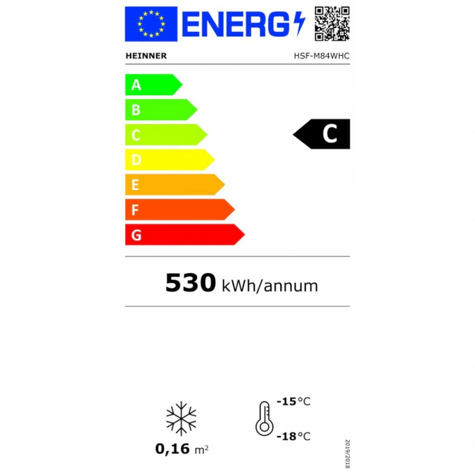 Lada frigorifica HEINNER HSF-M84WHC, 84 L, Clasa C, Sistem convertibil, Control mecanic, Alb - Imagine 2