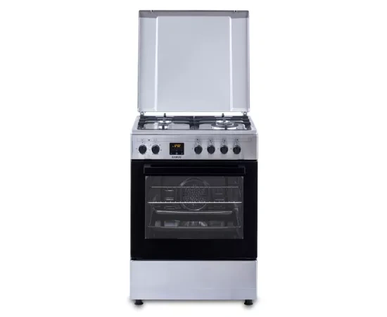 Aragaz pe gaz SAMUS SM663AENS1, 4 zone, 56l, Inox - Imagine 1