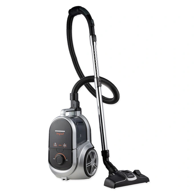 Aspirator fara sac Heinner HVC-M800GREY, sistem ciclonic cu filtru HEPA 12, perie ECO, 800W, putere de absorbtie: 160W, tub telescopic din metal, Gri - Imagine 1