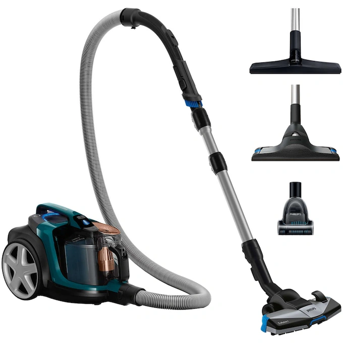 Aspirator fara sac Philips PowerPro Expert FC9744/09, 900 W, tehnologie Power Cyclone 8, cap de aspirare TriActive+, filtru antialergic H13, Verde - Imagine 1