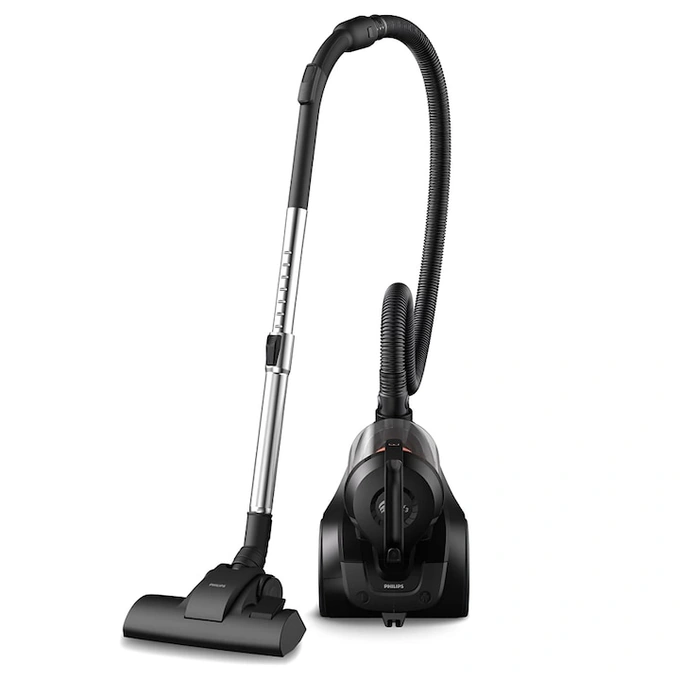 Aspirator fara sac Seria 1000 Philips XB1142/10, 800W, Motor PowerCyclone 3, Cap de aspirare pentru mobilier, Filtru Hepa, Negru - Imagine 1