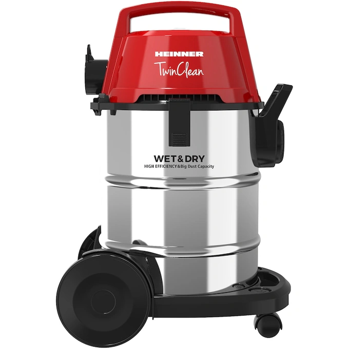 HEINNER Aspirator multifunctional umed & uscat Heinner TwinClean HVC-MWD1400RD, 1400 W, 21 l capacitate, 6 l sac textil, functie suflare, filtru Hepa - IT-Fashion.ro