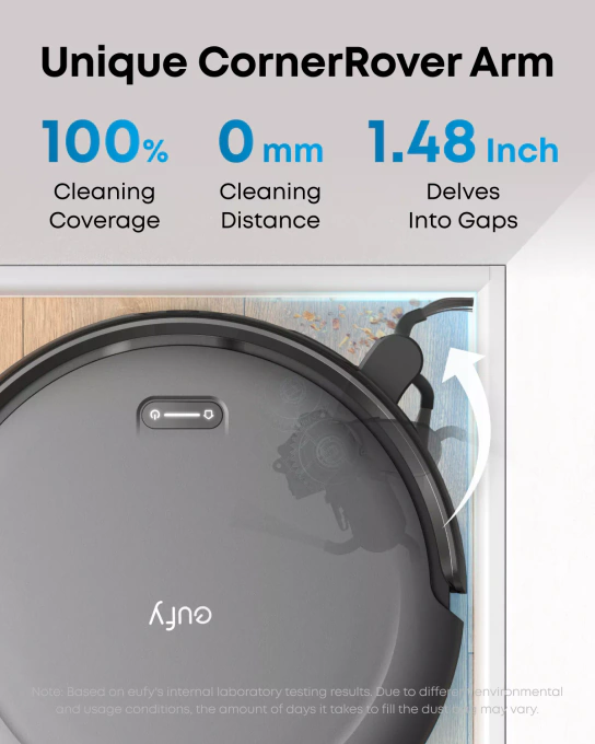 Aspirator robot EUFY C10 T2292G11, Sac de praf de 3l, 4000 Pa, Negru - Imagine 7