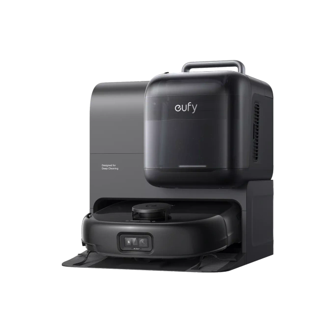 Aspirator robot EUFY Omni E28 T2352G11, Sac de praf 3l/ Rezervor apa 2.5l, 20.000 Pa, Negru - Imagine 1